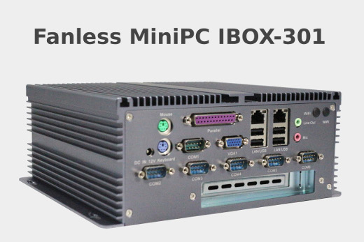 Przemysowy Komuter Fanless MiniPC IBOX-301